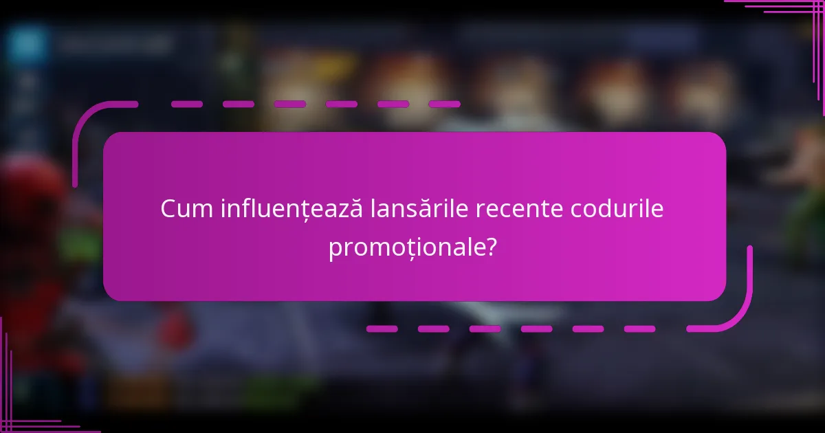 Cum influențează lansările recente codurile promoționale?